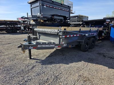 2026 PJ Trailers 7X14 DV 15.4K with 2' Sides Dump