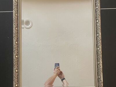 Framed silver mirror