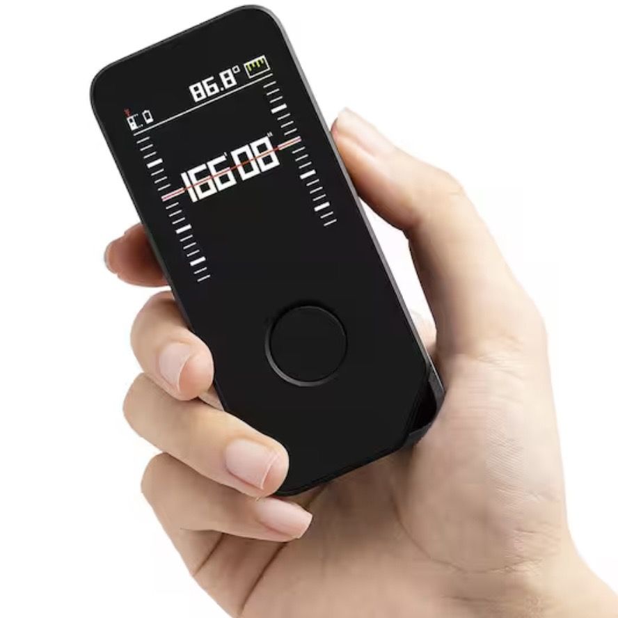 HOTO Pocket-Size Laser Measure Pro 165 ft. Digital Laser Distance Meter Tape Measuring Tool LED Display USB-C Rechargeable