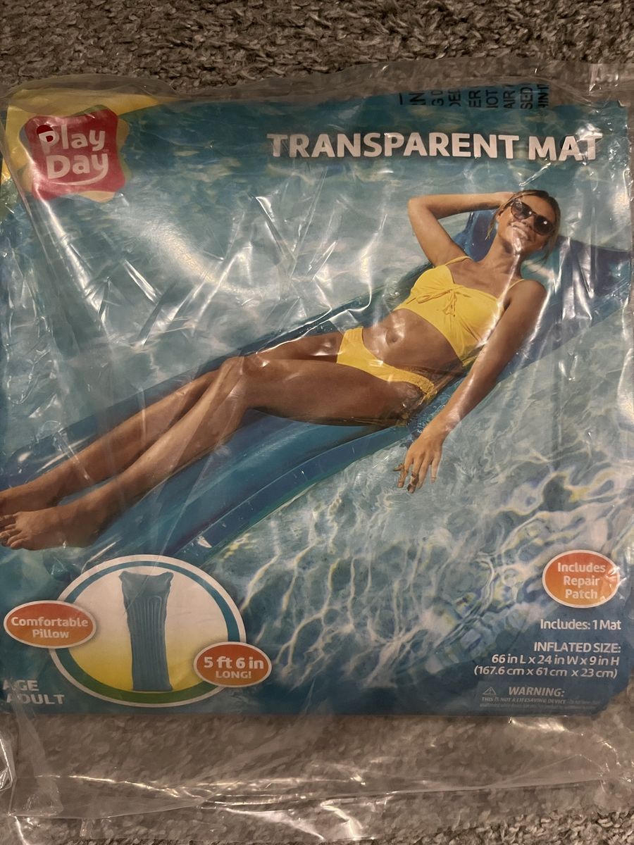 Transparent pool Mat, pool, adult size inflatable