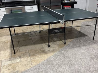 Stiga Indoor Ping Pong Table with Net and Folding