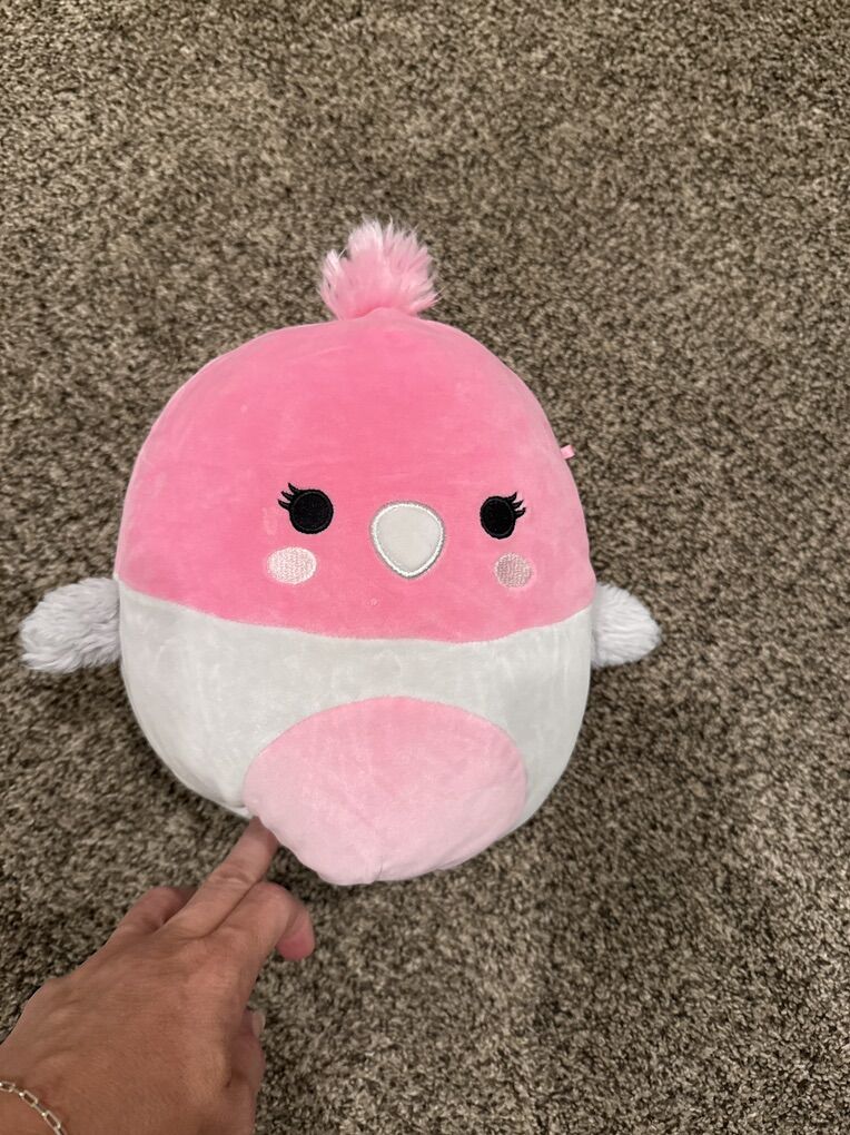 Squishmallow 8 Jayla Galah Cockatoo Soft