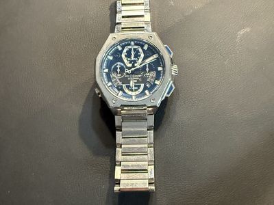 Bulova Precisionist Series X Chronograph Blue Dial 96B349 - Full Kit