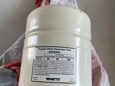Watts PLT-5 Potable Water Expansion Tank 150 PSI