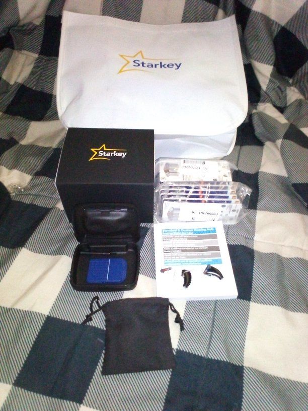 Starkey Power Plus BTE Standard & Custom Hearing Aids Kit - New