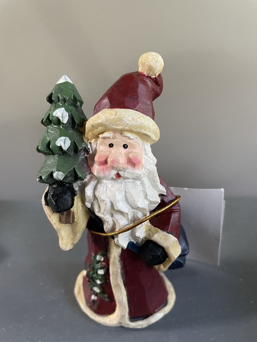 Santa Holding bag Christmas Tree Ornament new with tag
