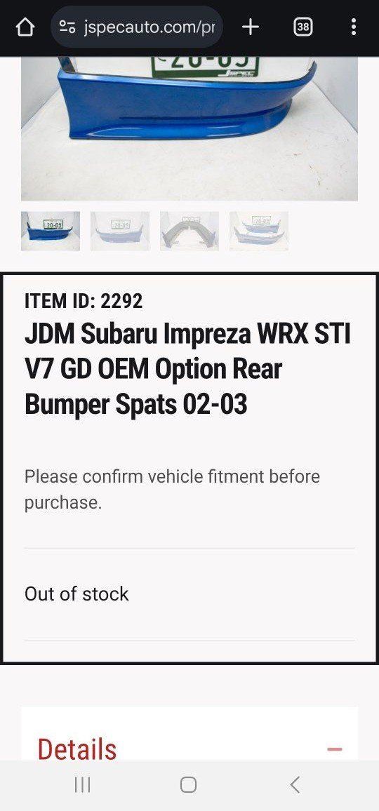 subaru parts