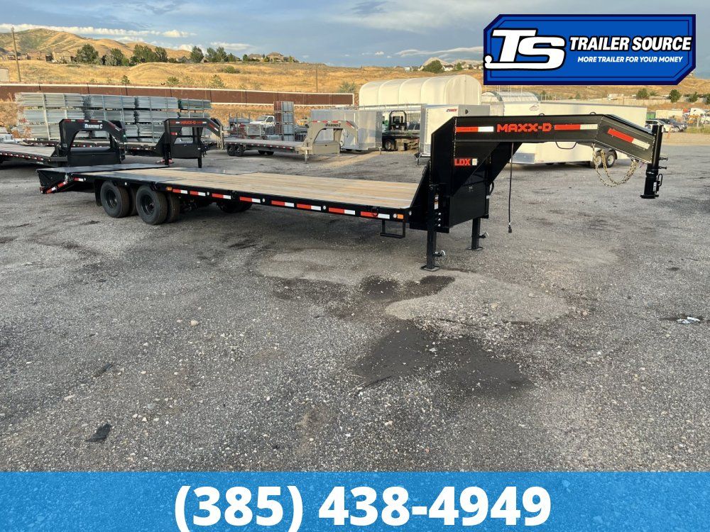 8.5x32 Maxx-D LDX Gooseneck Equipment Trailer -  25K GVWR - HDSS (Hutch) Suspension
