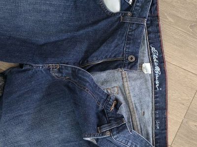 Eddie Bauer Blue Denim Jeans Slim Fit Size 38x30