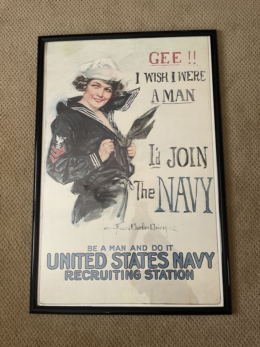 Original World War I and World War II - Navy Recruitment Poster