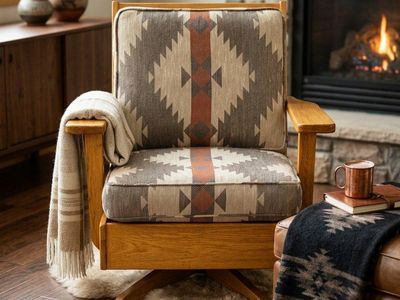 Vintage Ranch Oak Wood Chair