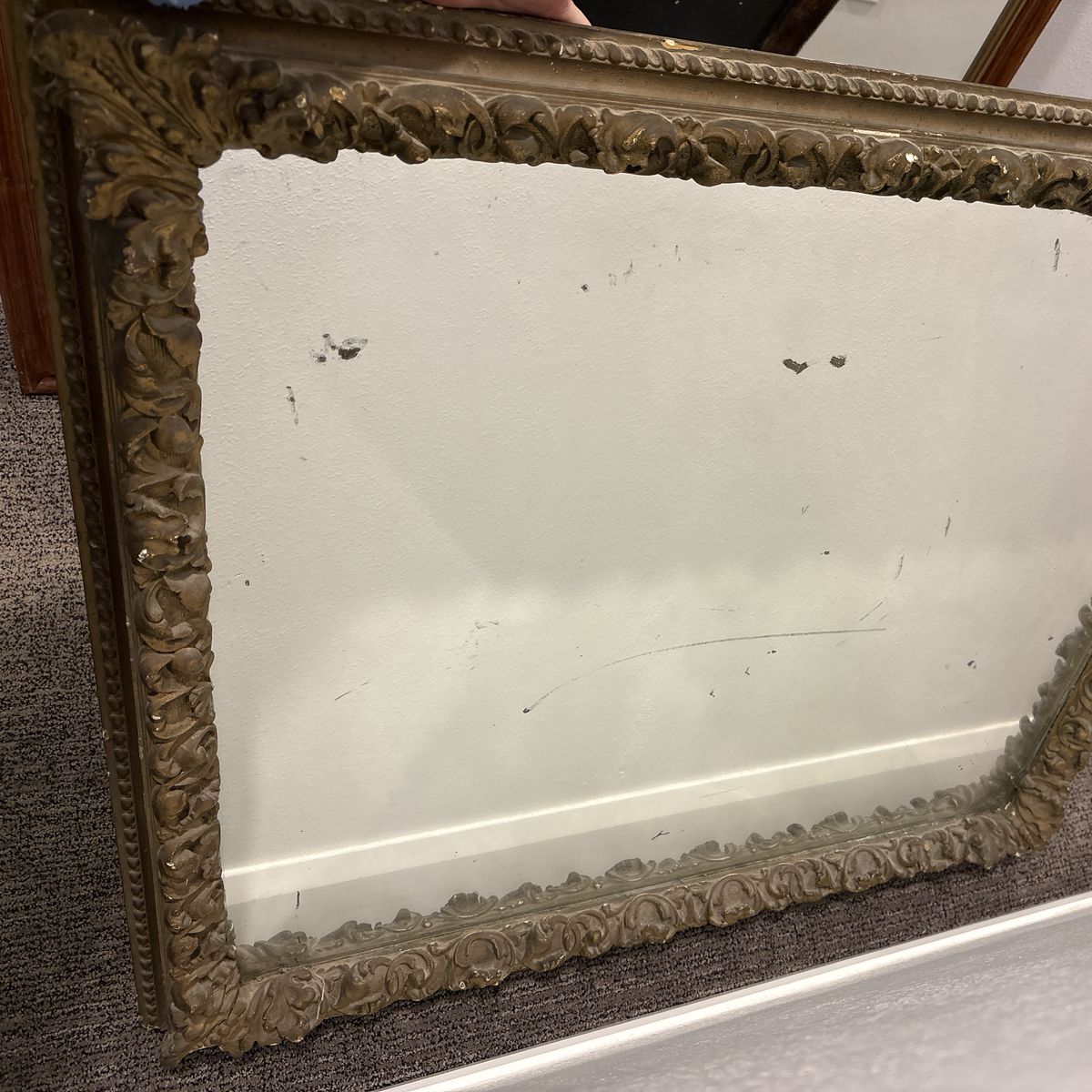 Antique Ornate Framed Mirror