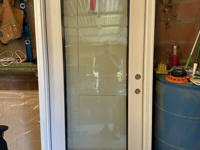 New exterior glass panel door