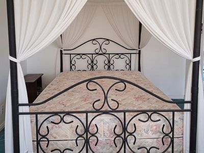 Queen Canopy bed frame with or without FREE mattress set
