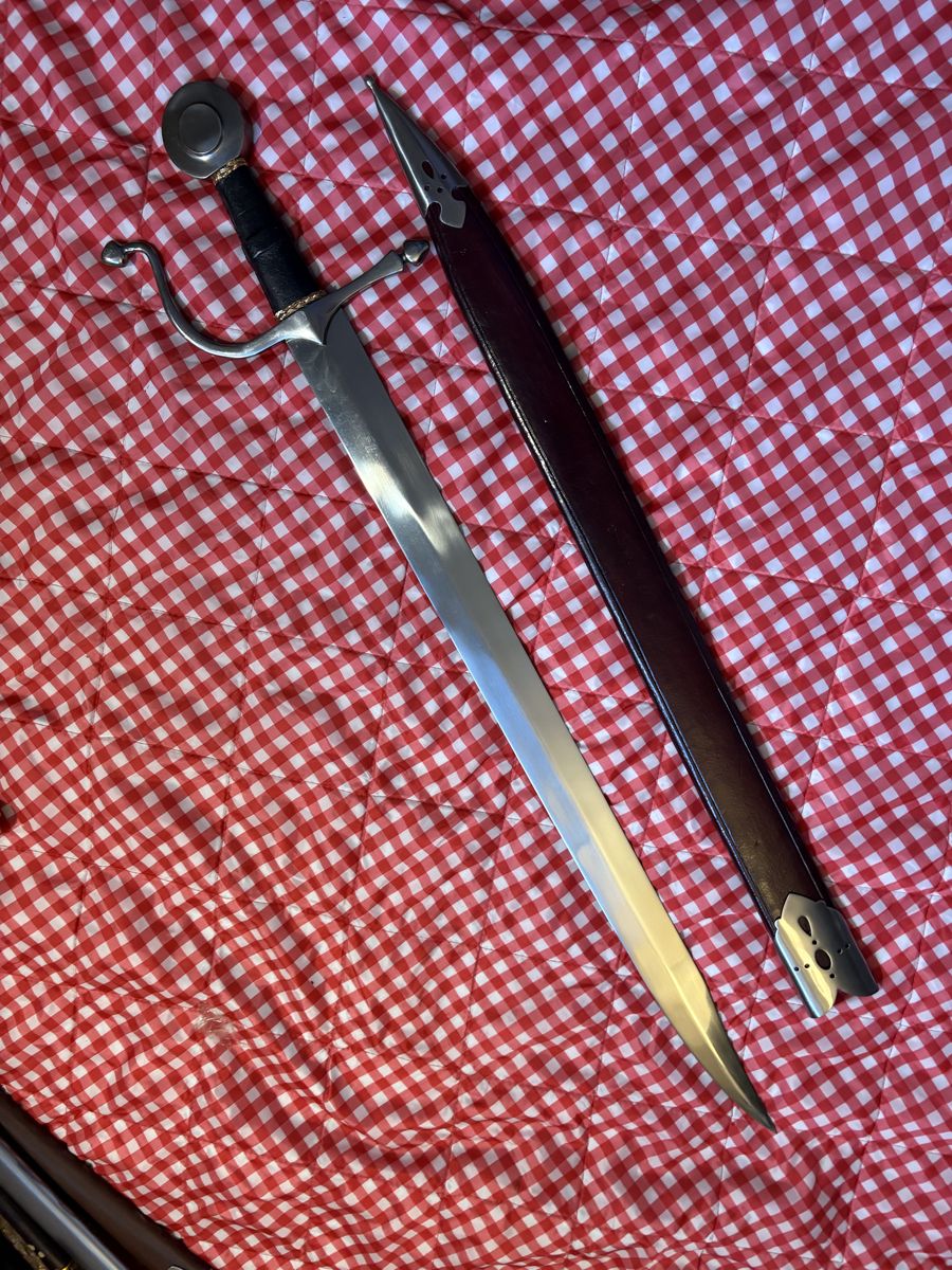 Windlass Sword of St. Michael Falchion – Battle Ready Medieval Sword w/ Scabbard