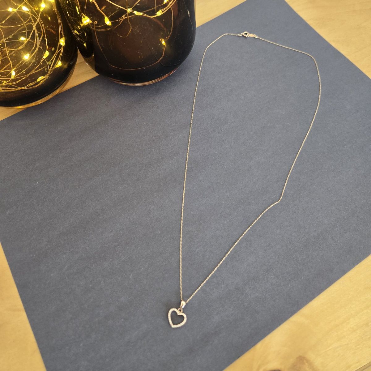 14k Rose Gold 1/2 ct diamond necklace