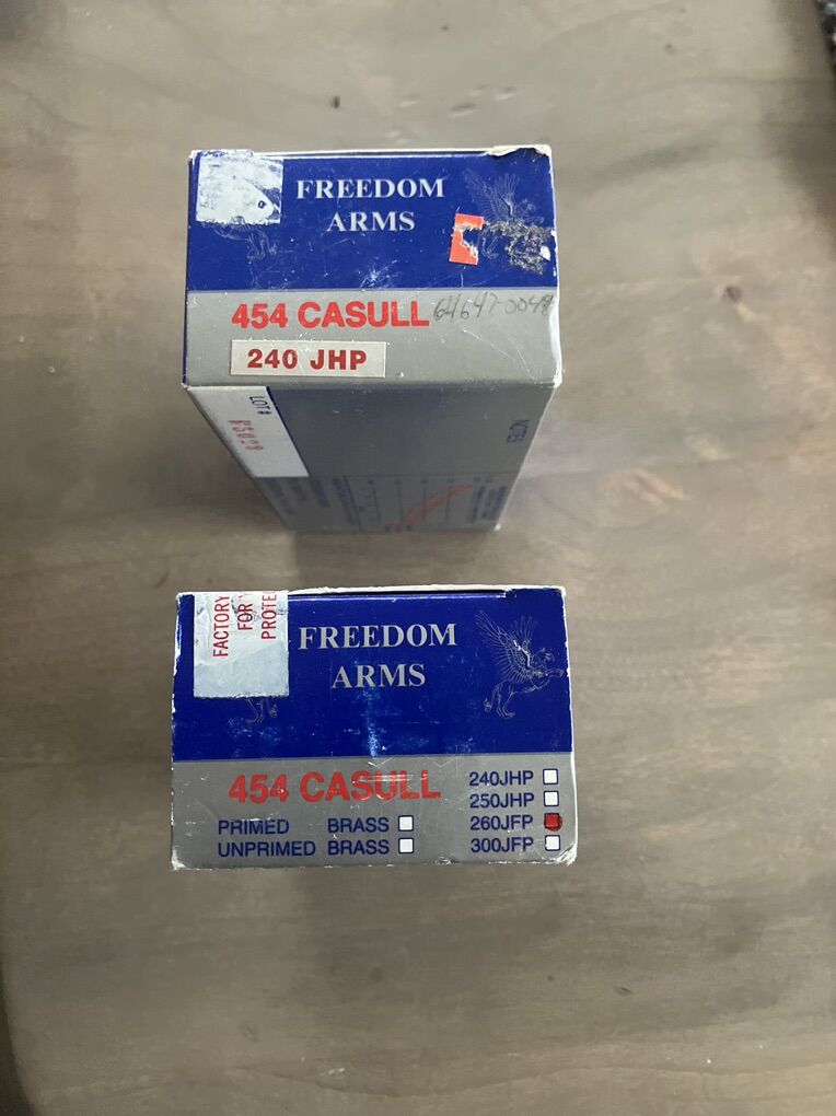 Freedom Arms 454 Casull Ammunition