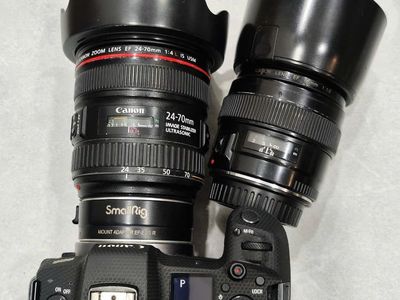 Canon R, generic adapter, ef lenses :