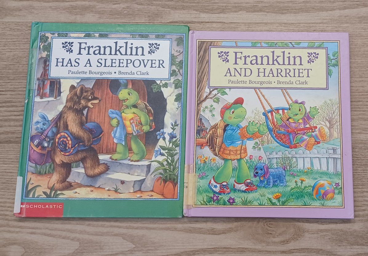 Franklin Children's Books: "Franklin Has a Sleepover" & "Franklin and Harriet" by Bourgeois & Clark