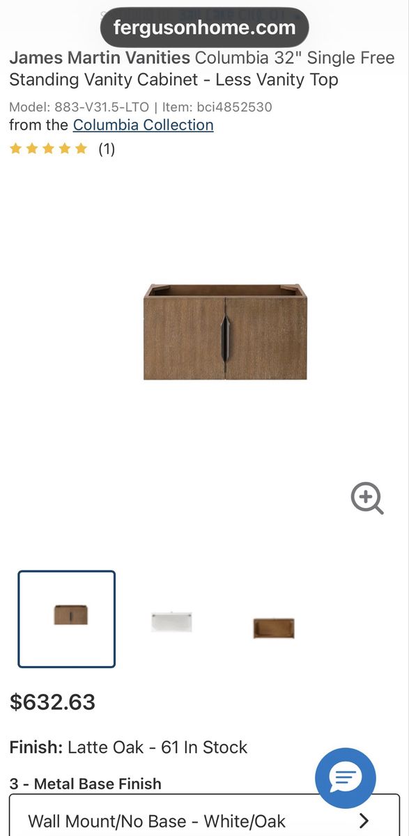 2 exact Same Bathroom Vanities