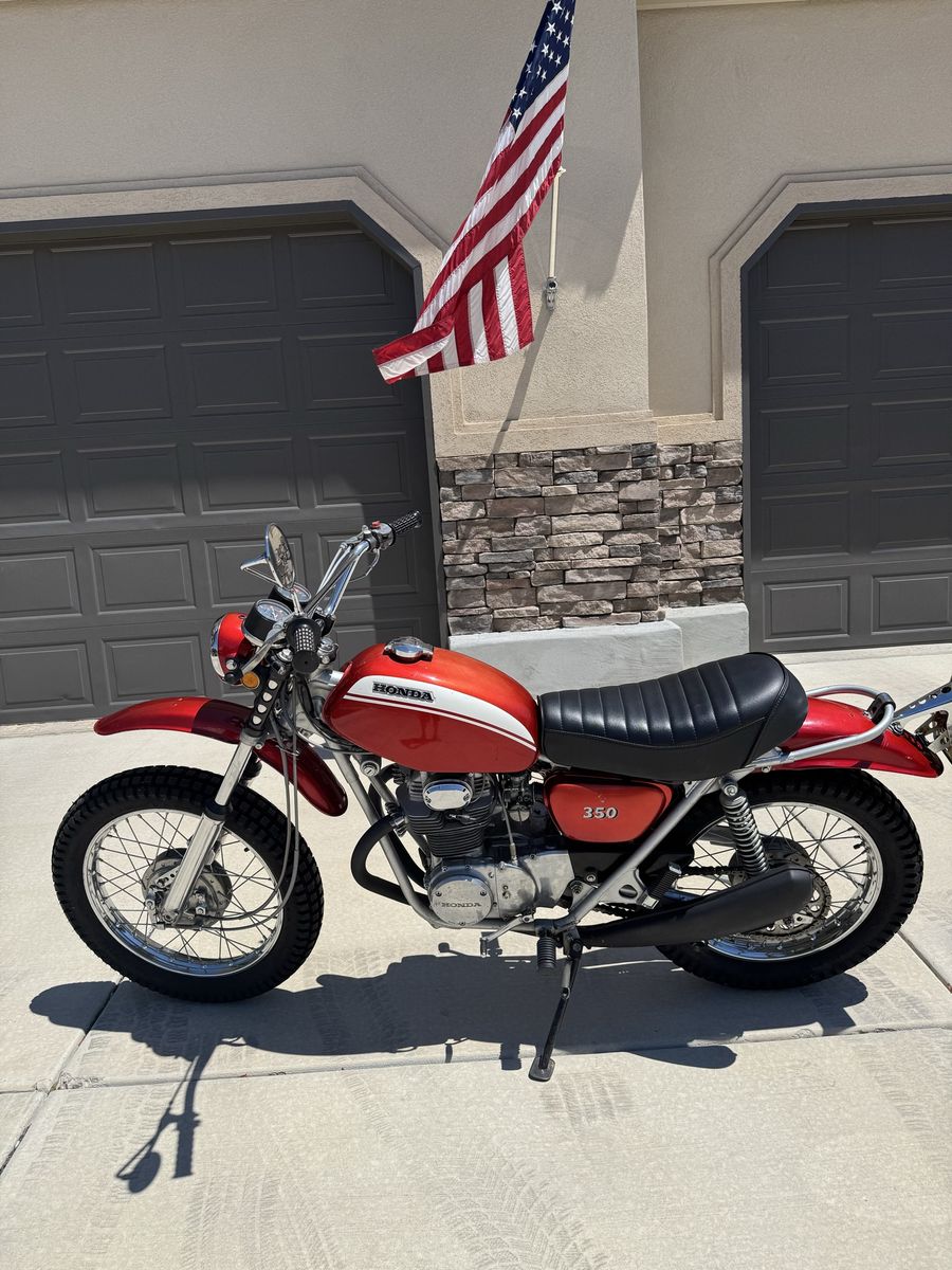 Honda SL350 Motorsport - Classic Red, Vintage street/Off-Road