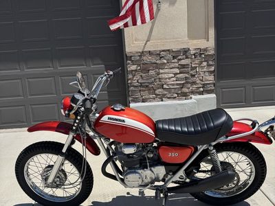 Honda SL350 Motorsport - Classic Red, Vintage street/Off-Road