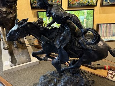 Cowtown Bound Horse Statue