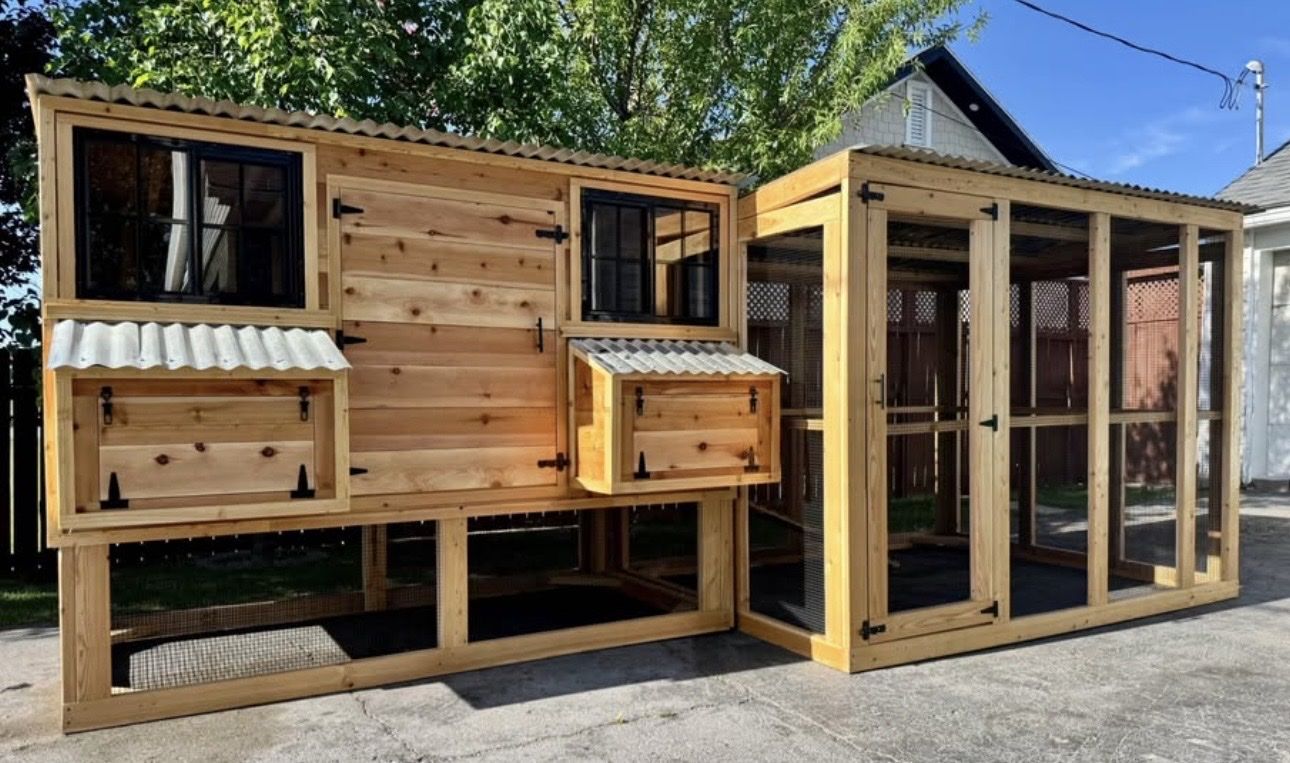 Custom Built Large Chicken Coop & Run