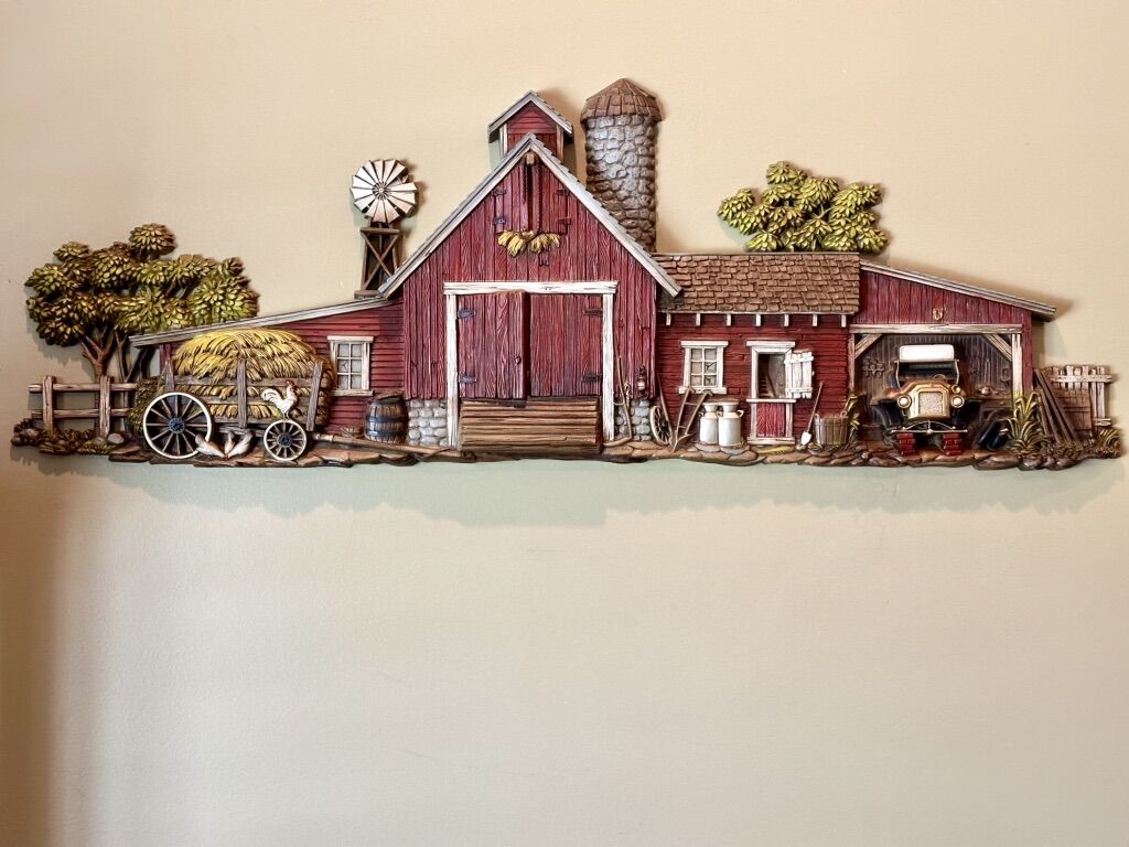 Huge Vintage Burwood 3D Wall Decor