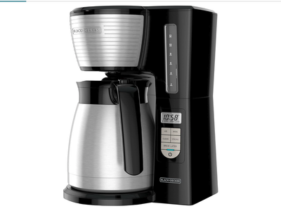 New in Box BLACK+DECKER 12-Cup Thermal Programmable Coffee maker, Brew Strength Selector,