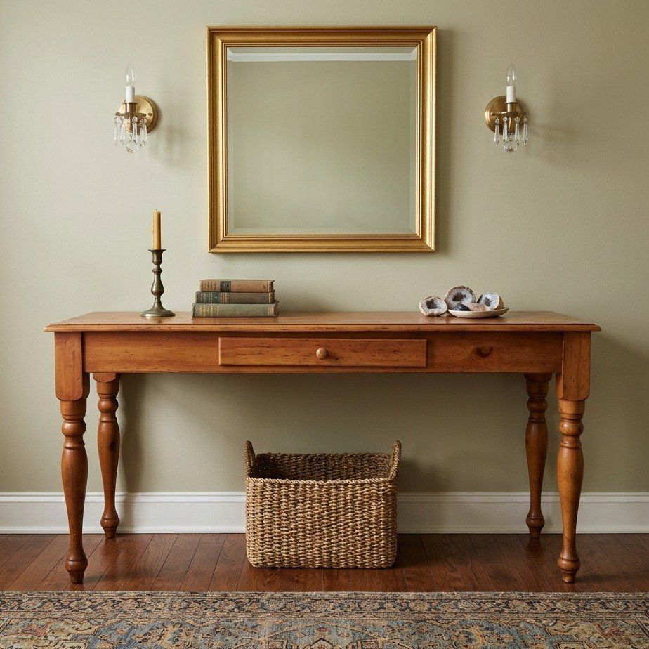 Vintage Habersham Farmhouse Console Table