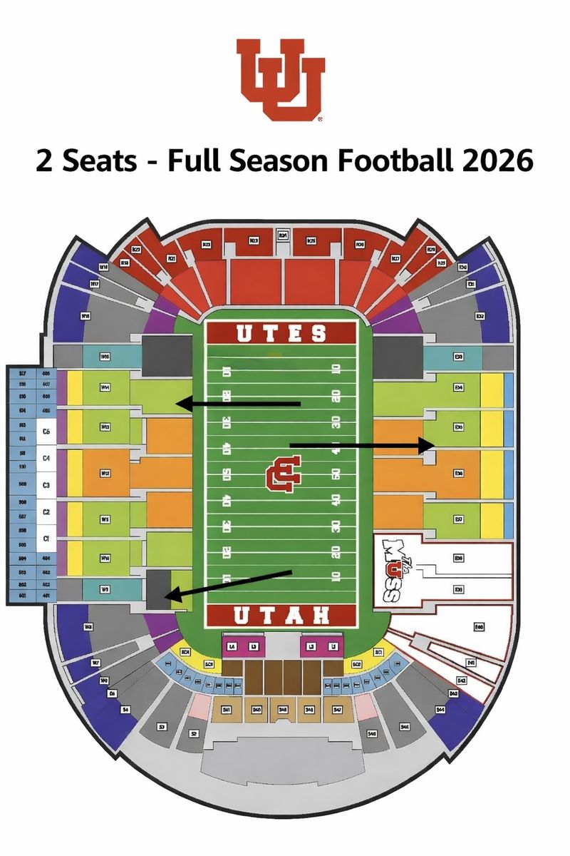 2 Seats Full Season Utes Football 2026