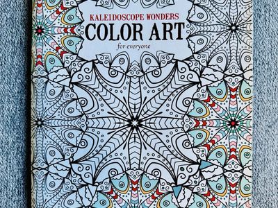 The "Kaleidoscope Wonders" NEW adult coloring book from Leisure Arts, featuring 24 designs
