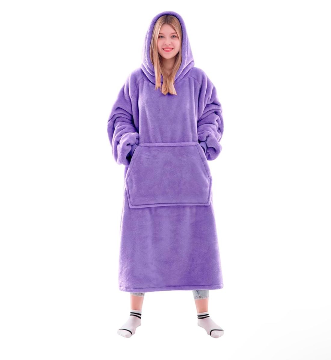 Wearable Blanket Hoodie Sweater in Purple - New in Package!
