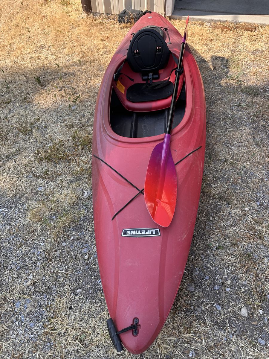2 Lifetime Kayaks with Paddles - Ready for the Water