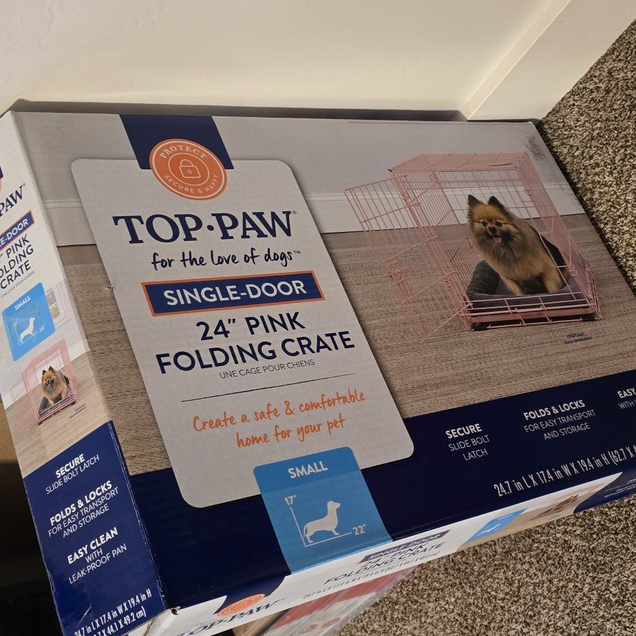 24" Dog Kennel with training pads