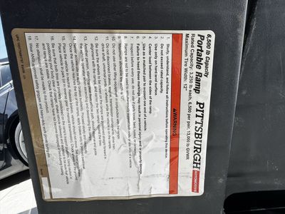 Pittsburgh 6,500lb Portable Ramps