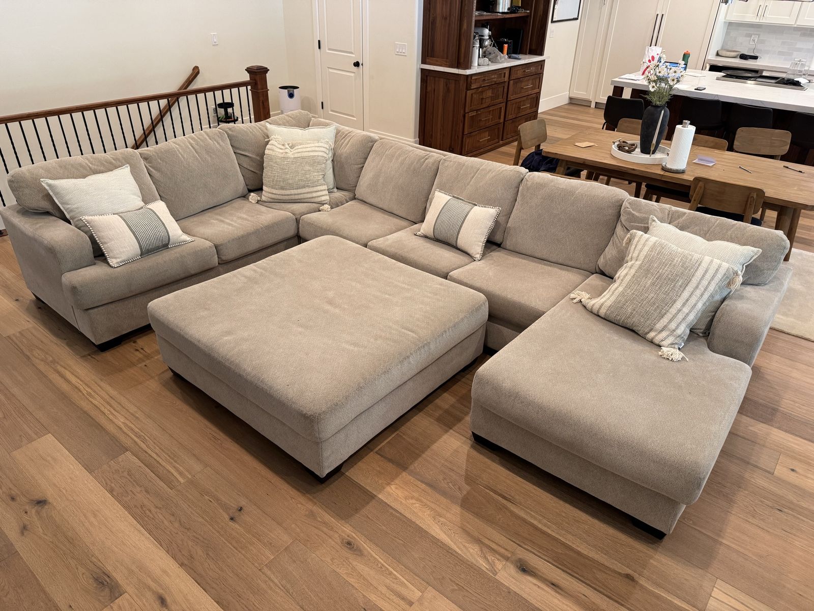 Sectional with Ottoman