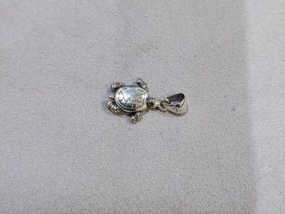 Silver Turtle Pendant Charm