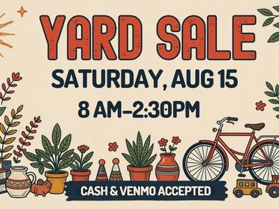 Huge 2-Family Moving & Yard Sale in Provo - Saturday 8am-2:30pm