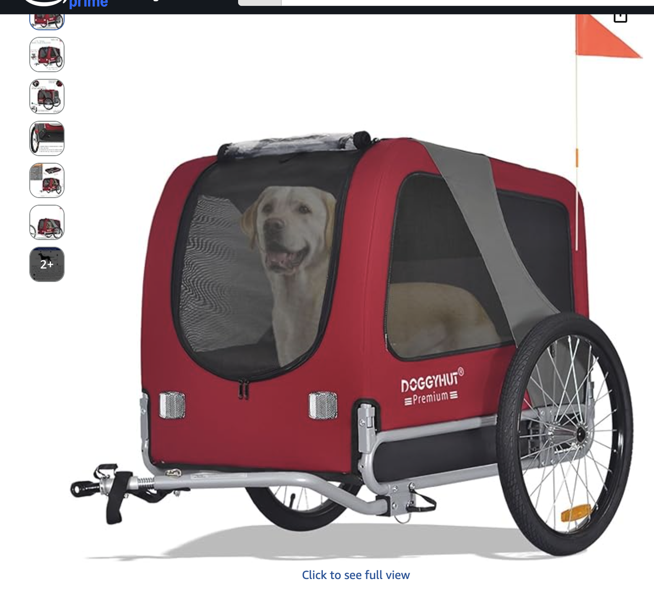 Doggyhut premier dog trailer for bike