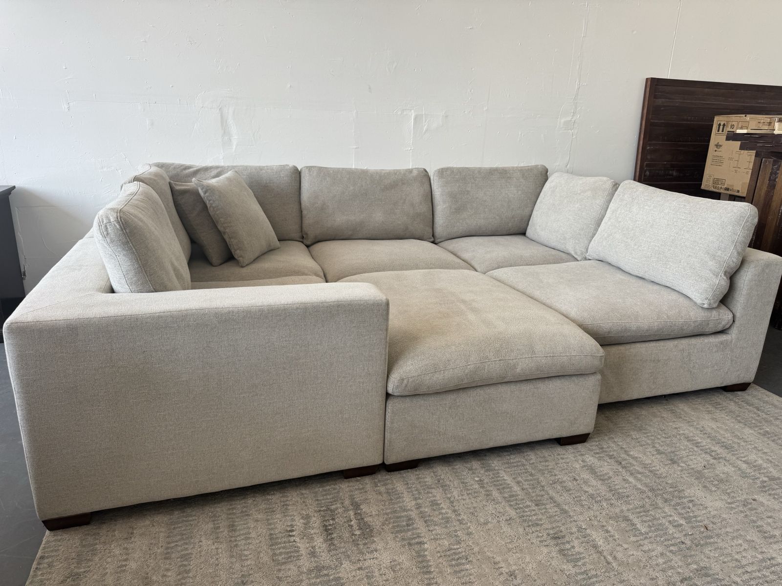 GRAY COSTCO LOWELL MODULAR SECTIONAL SOFA COUCH