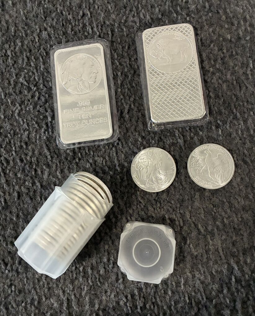 Silver Rounds, Silver Bars, Silver Bullion $77