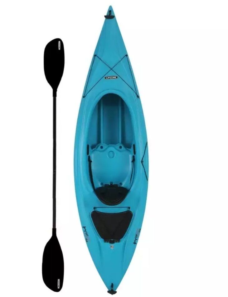 x2 Lifetime Payette 116 sit in kayaks