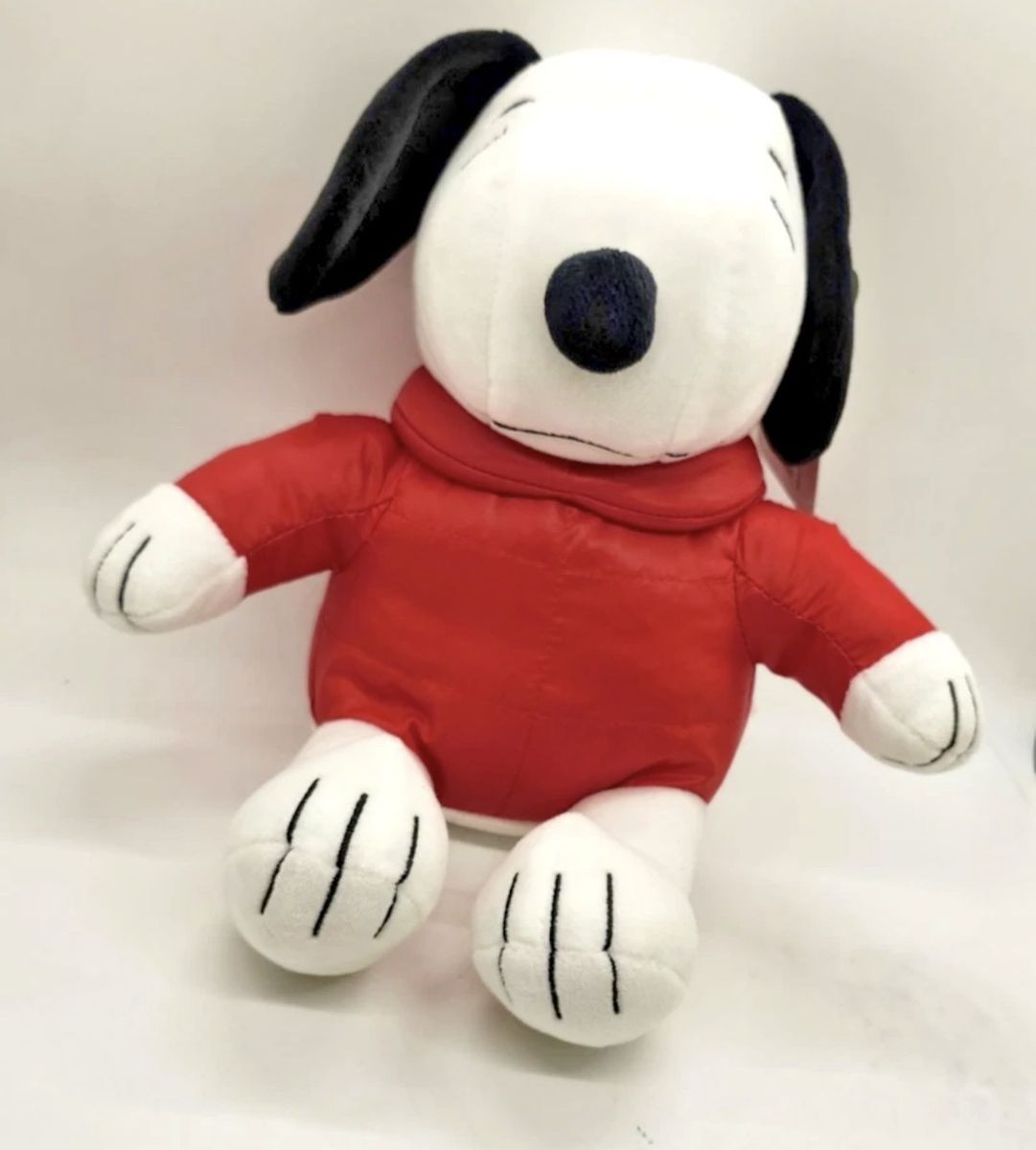 2025 RUZ 8” Snoopy  Plush Wearing Red Puffer Jacket, PEANUTS Collectible stuffy