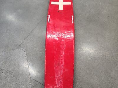 Vintage $1,300 Marine Rescue Products Red Lifeguard Rescue Board / Surfboard