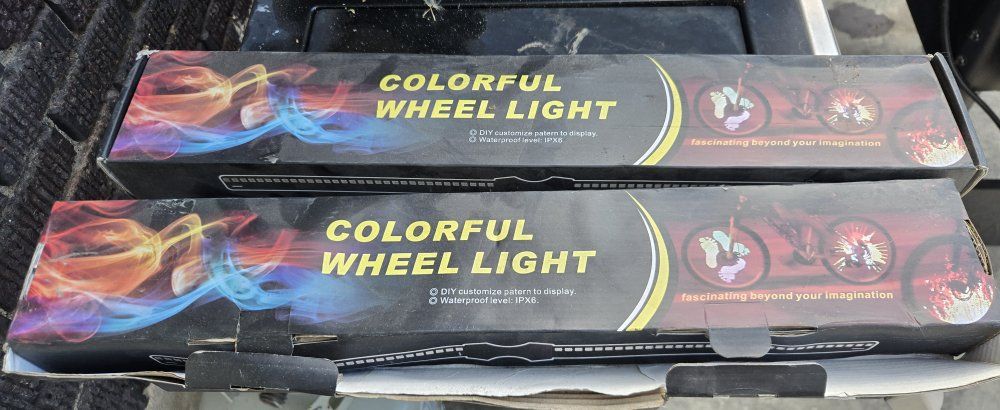 Colorful LED Wheel Lights - DIY Programmable & IPX6 Waterproof for Bikes