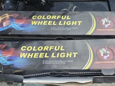Colorful LED Wheel Lights - DIY Programmable & IPX6 Waterproof for Bikes