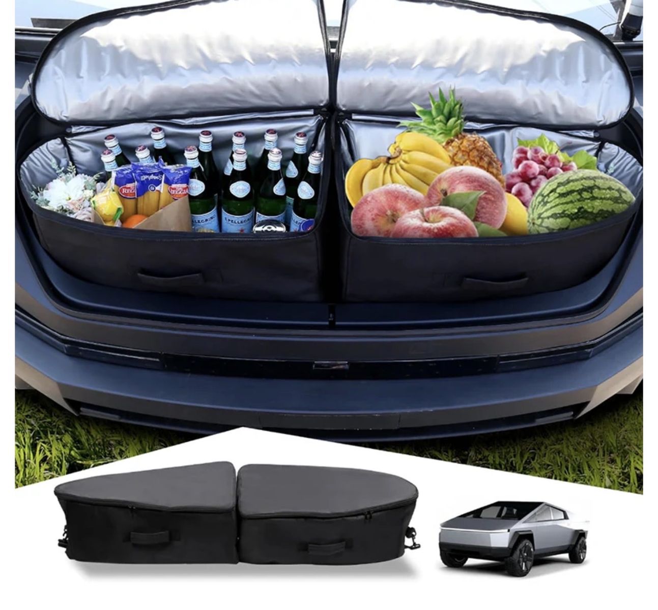 Tesla cybertruck front & rear cooler bags
