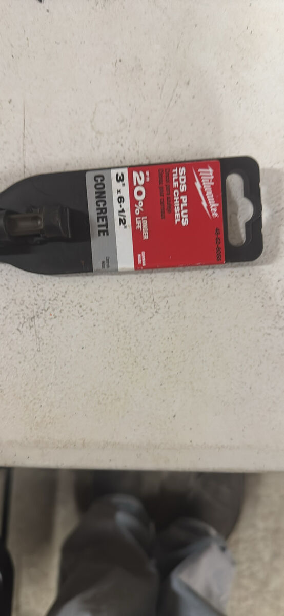 Milwaukee SDS plus tile chisel 3” x 6-1/2”